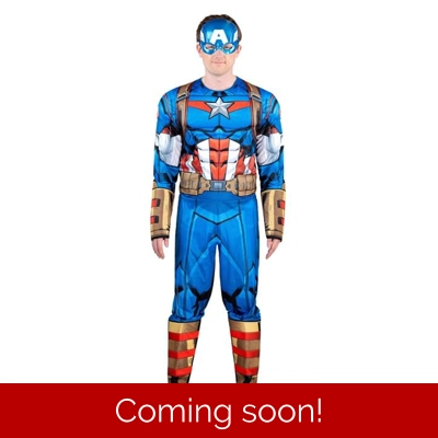 Deluxe Captain America Adult Costume Deluxe Captain America Adult Costume